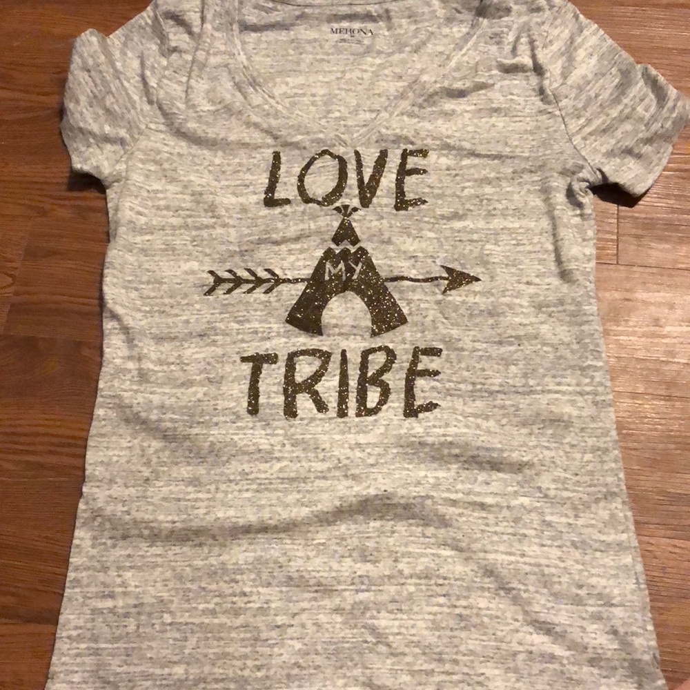 Glitter “love my tribe” T-shirt.
